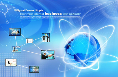 韓國幻彩商務(wù)PSD模板 - 展板模板PSD素材 - PSD素材 - 愛圖網(wǎng) - 設(shè)計素材分享平臺